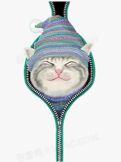 拉链小猫