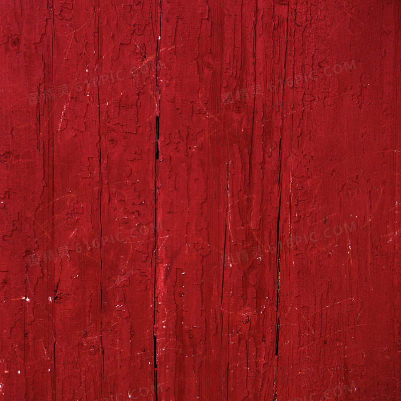 染红漆的木板背景