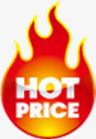 HOT  PRICE图标淘宝促销标签