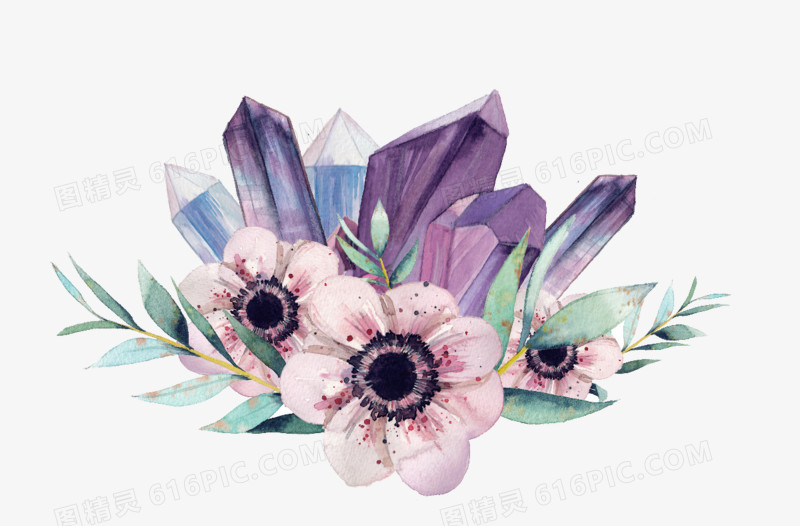 手绘花朵