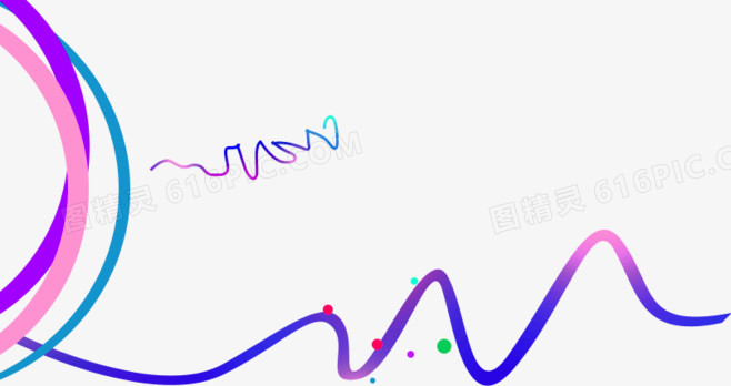 创意蓝绿线条