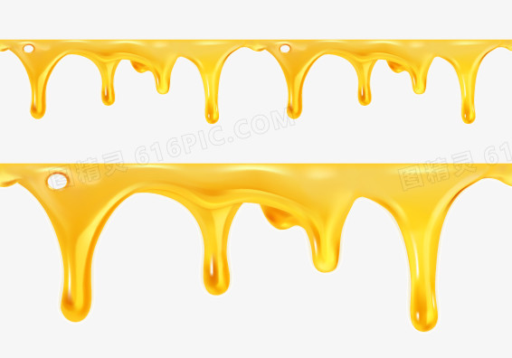动感黄色液态蜂蜜