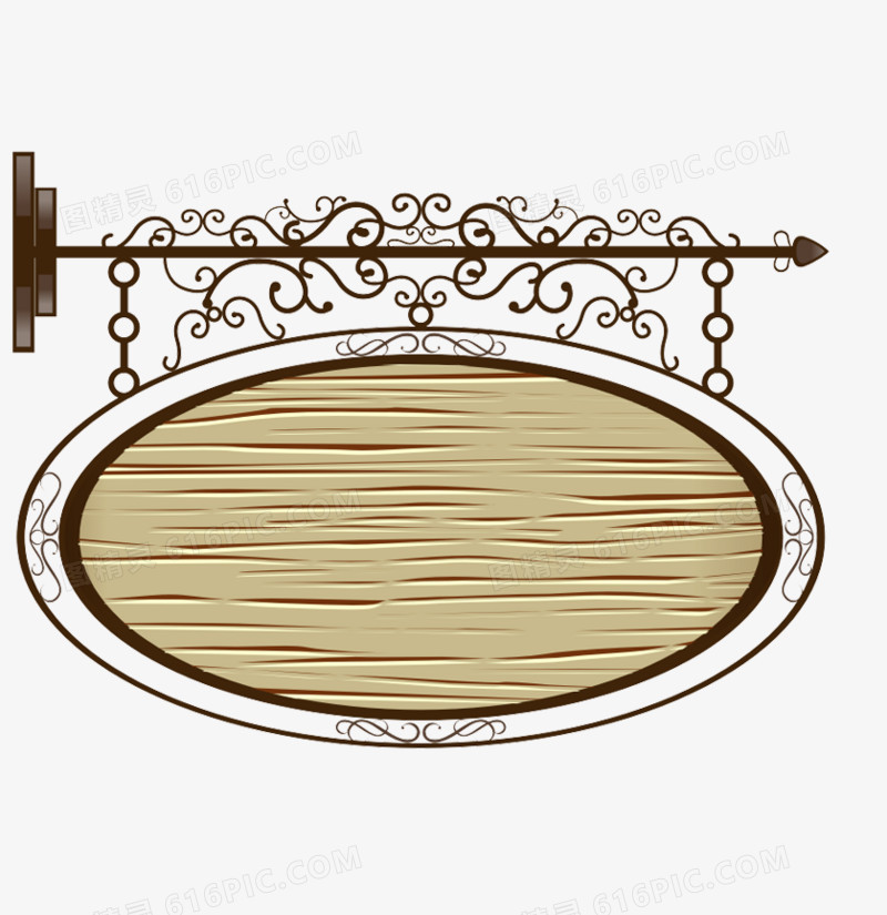 商店木纹指示牌