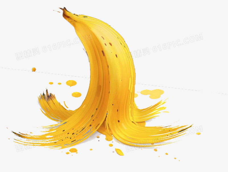 创意绘画雕塑香蕉皮
