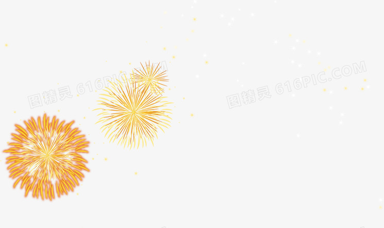 艺术黄色唯美烟花