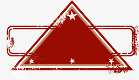 红色三角形星星背景七夕情人节
