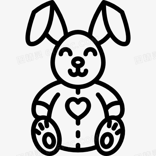 可爱的小兔子图标