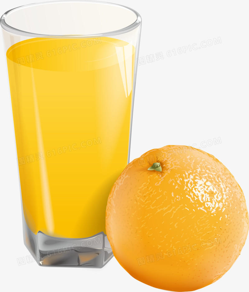 新鲜的鲜橙汁
