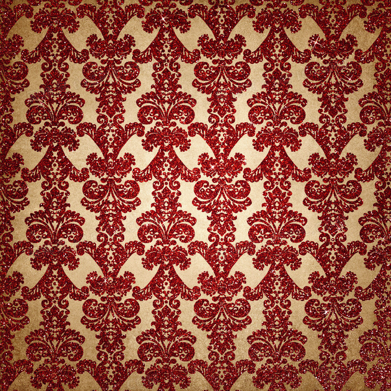 红色复古针织布料花纹背景