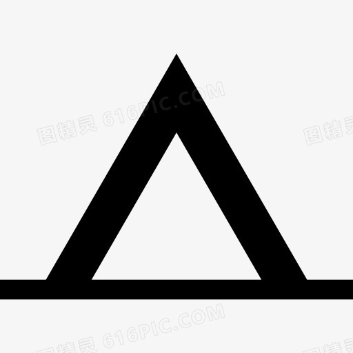 三角形帐篷图标