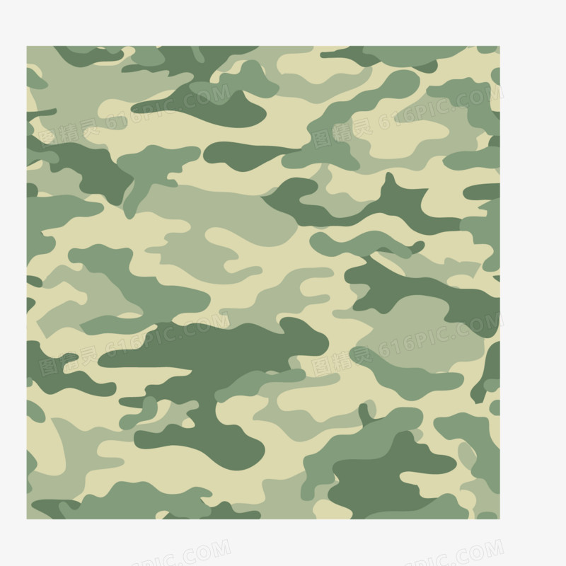 矢量军事迷彩淡绿色图案