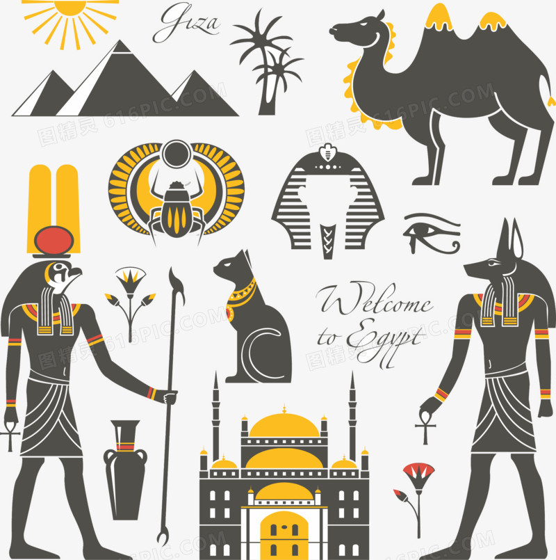 埃及特色图标