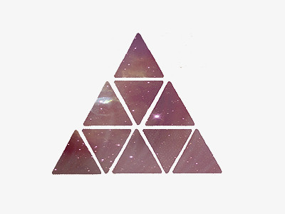 紫色星空三角图标