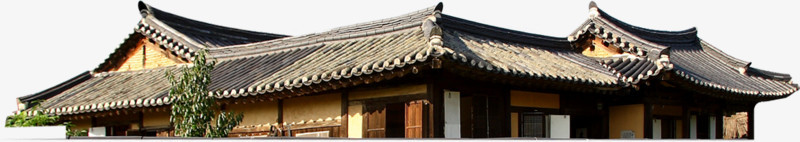 江南地区的古代复古的屋檐