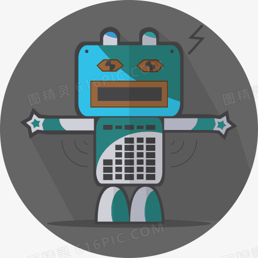 安卓吉祥物机械金属机器人机器人