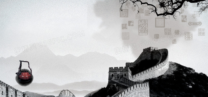 传统中国风水墨背景图片设计