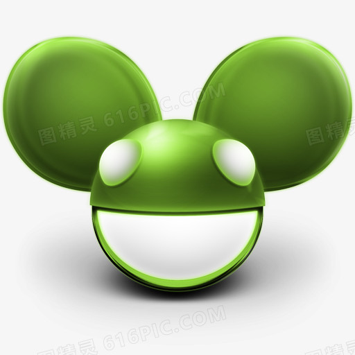 米奇鼠标绿色Deadmau5-mask-icon-set