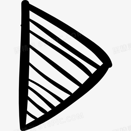 播放右三角箭头示意图图标
