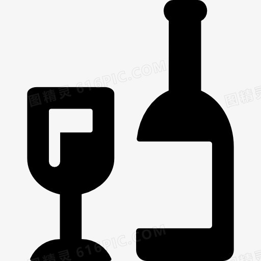 酒瓶、玻璃图标