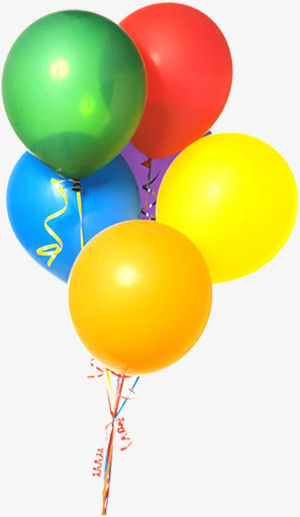 多彩气球卡通漂浮喜庆庆祝