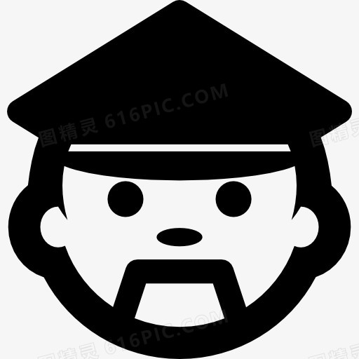 警察的脸图标