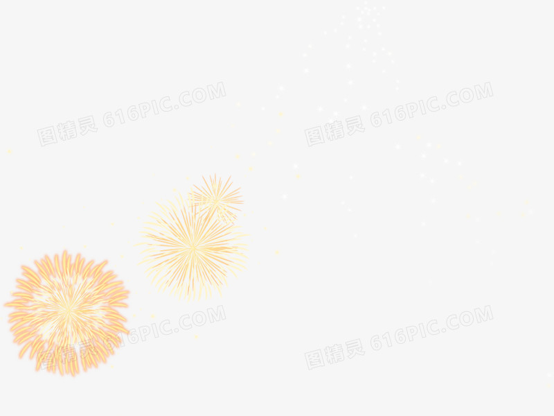 跨年创意烟花手绘