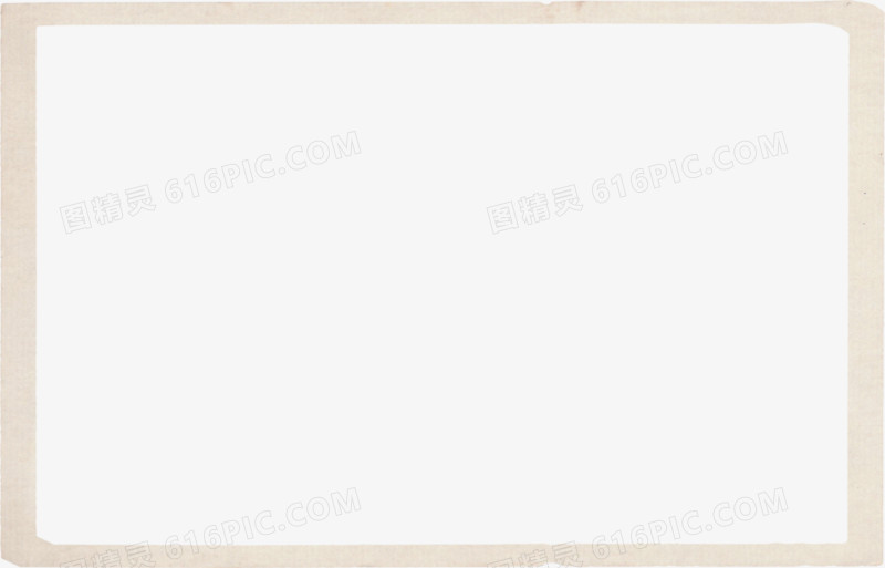 白色长方形边框
