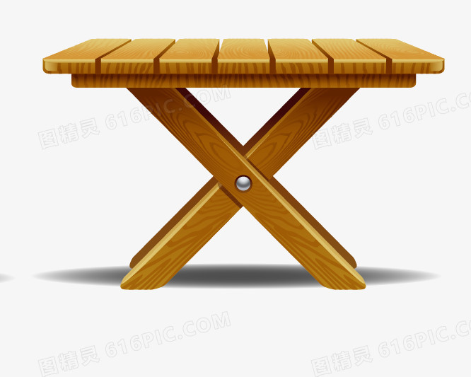 一张木桌子