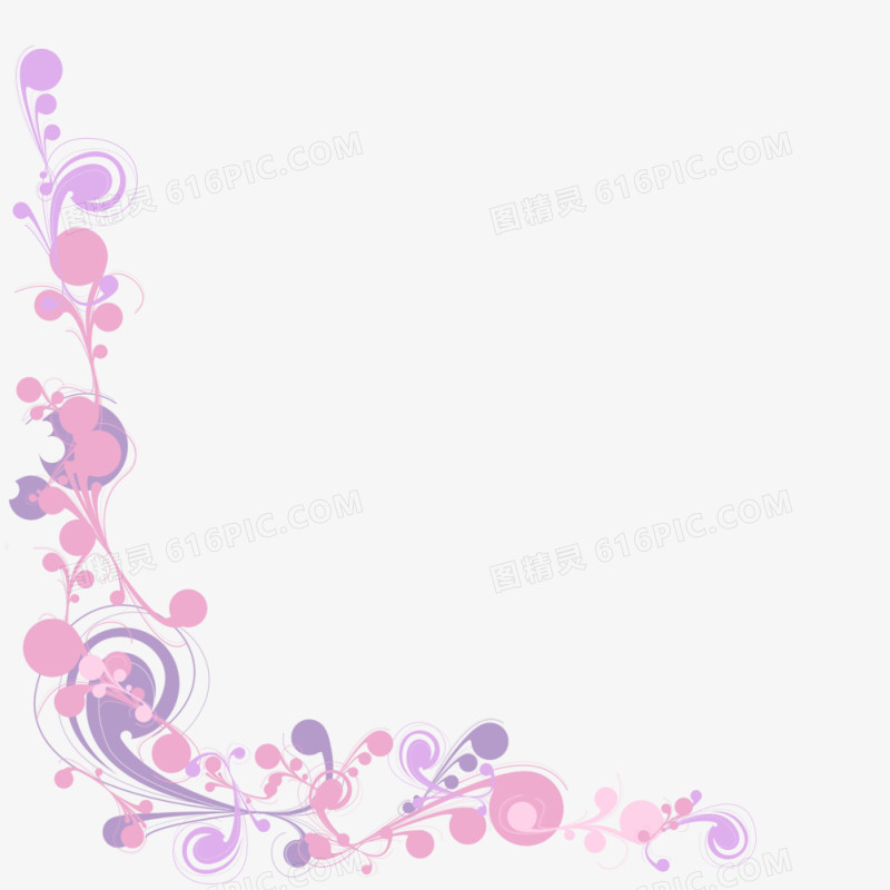 花边矢量手绘花粉色小清新花边边框矢量粉色花边pngai粉色花边相框pn