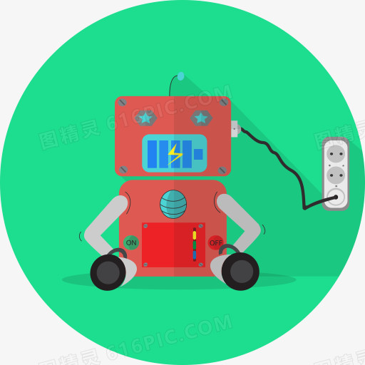 安卓吉祥物机械金属机器人机器人