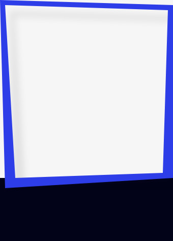 蓝色简约方形边框