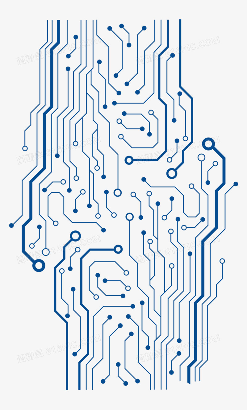 深蓝色科技电子商务背景装饰图案