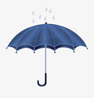 蓝色雨伞头像图片