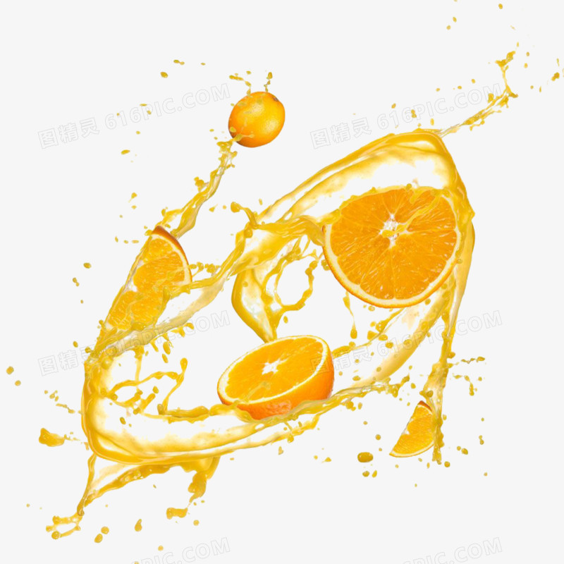 橘子果汁图片素材