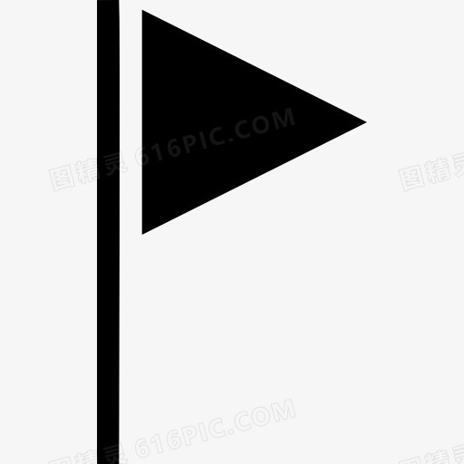 标志符号的黑色三角形图标