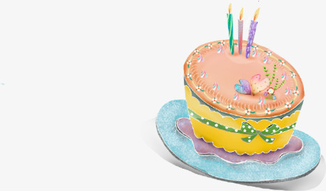 卡通可爱蛋糕生日