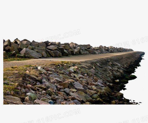 河边石头石路设计