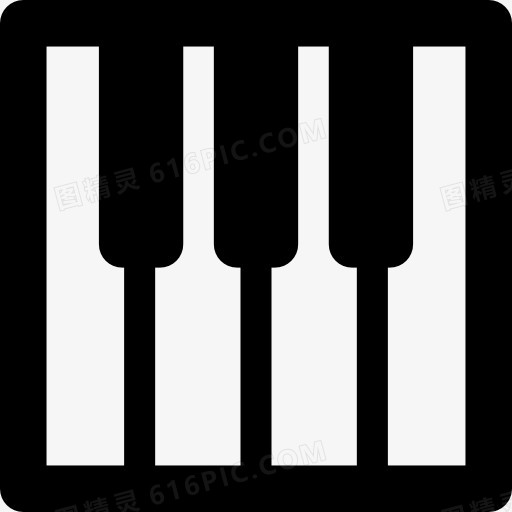 钢琴平方符号图标