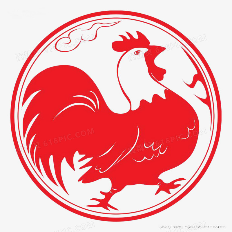 鸡剪纸