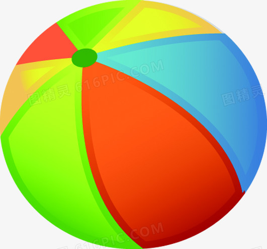 彩色沙滩圆球