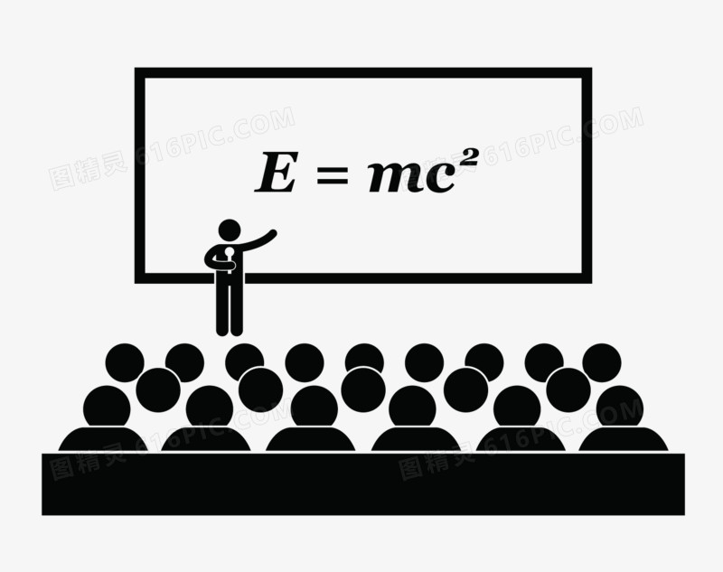 黑白色教室教学情形标识