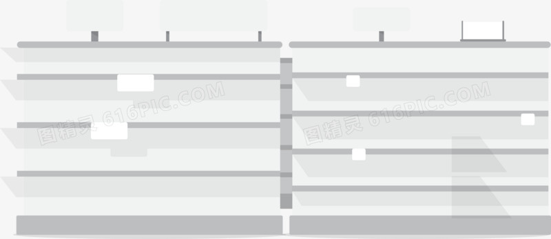 矢量货架柜子