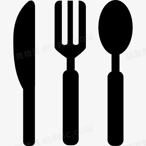 刀、叉、勺工具图标