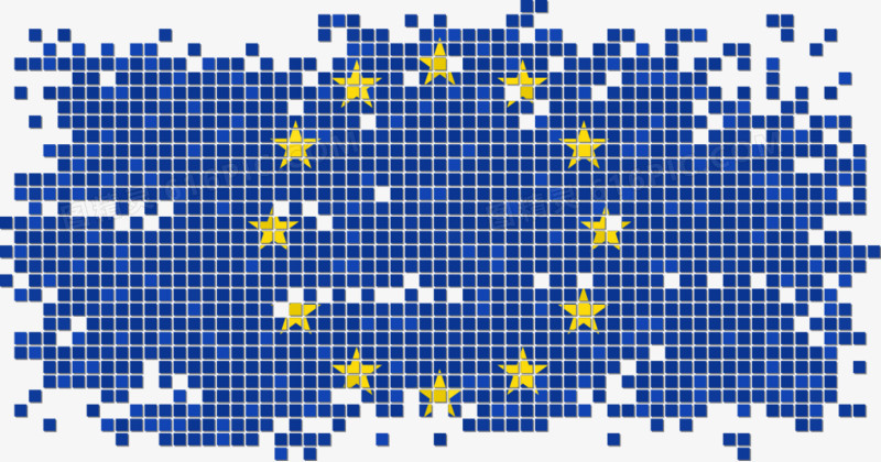 矢量欧盟国旗