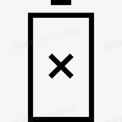 电池工具十字标志图标