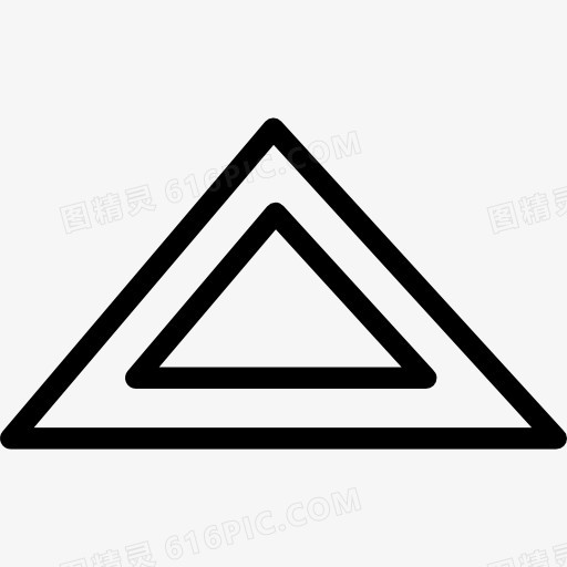 三角形的形状轮廓图标