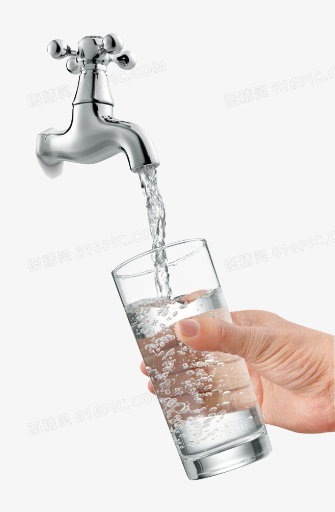 金属水流水杯液体