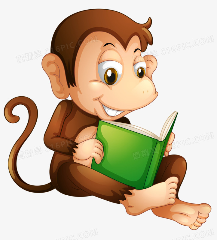 看书的猴子