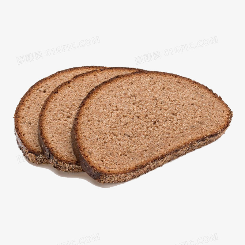 三片风干的面包片