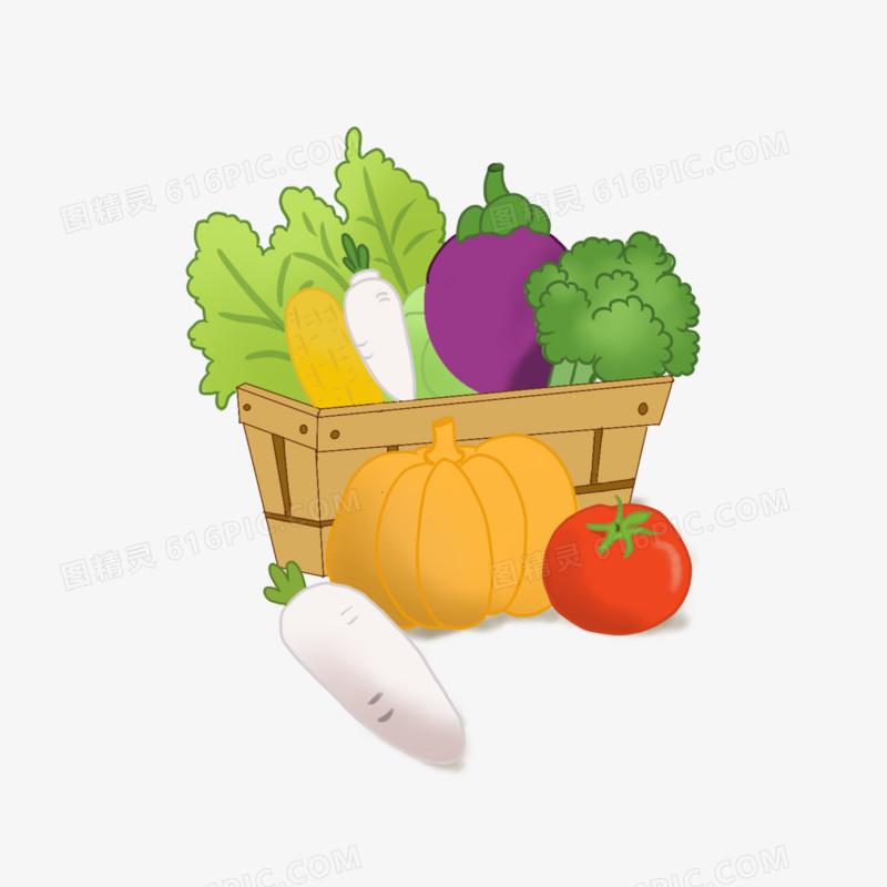 手绘蔬果蔬菜素材